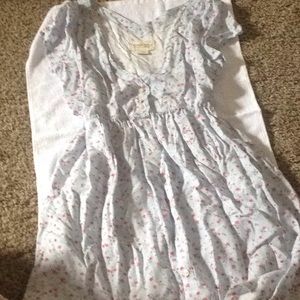 Short sleeve-very feminine sundress.